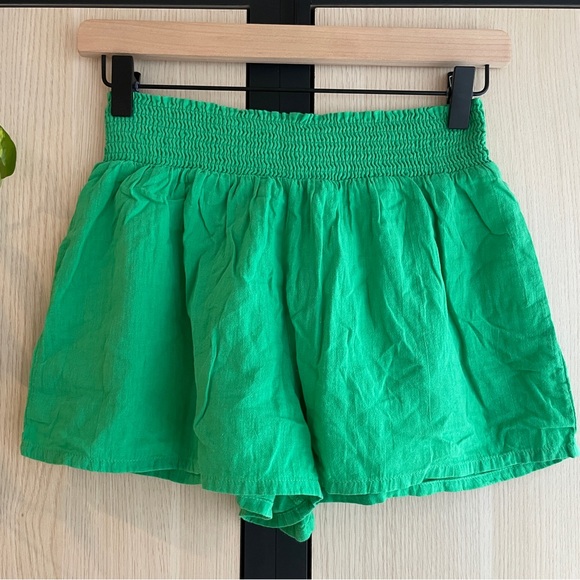 Calzedonia 100% Cotton Green Shorts - Picture 1 of 3